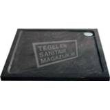 👉 Douchebak zwart natuursteen Sanilux (90x90x4cm) Vierkant