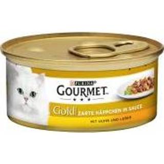 👉 12 x 85 g Gourmet Kalf & Groente Gold Fijne Hapjes Kattenvoer