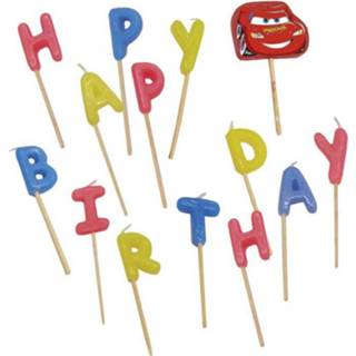 Cars Kaarsjes Happy Birthday active 20886770 Kaars active Cars Kaarsjes Happy Birthday 9cm 14 stuks