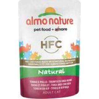 👉 Katten voer 6 x 55 g Almo Nature Classic Tonijn & Kip Pouch Kattenvoer