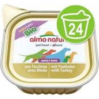 👉 Hondenvoer 24 x 100 g Almo Nature Daily Menu Gemengd pakket Bio