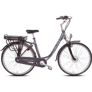 👉 Elektrische fiets grijs active vrouwen Vogue Premium Plus dames 51cm 468 Watt