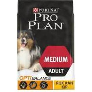 👉 Medium Pro Plan Adult Optibalance - Kip & Rijst Dubbelpak 2 x 14 kg