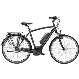 👉 Elektrische fiets zwart hydraulische velgrem mannen woon bosch active aan frame midden sportieve Hercules Robert F7 heren mat 48cm 396 Watt
