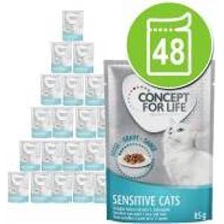 👉 Katten voer 48 x 85 g Concept for Life Kattenvoer - Sensitive Cats in Saus Voordeelpakket 4260358514796 4260358514857 4260358514956 4260358514994 4260358514772