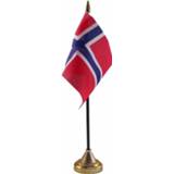 👉 Tafelvlag multi polyester Noorwegen versiering 10 x 15 cm