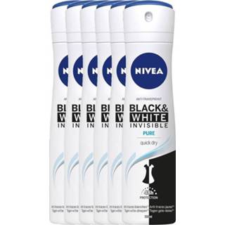 👉 Nivea Black & White Invisible Pure Deodorant Spray Voordeelverpakking