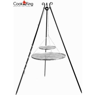 👉 Tripod zwart staal CookKing: Roestvrij - Ø80cm + Ø40 cm 2000010218370