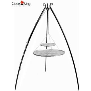 👉 Tripod zwart staal CookKing: Roestvrij - Ø80cm + Ø40 cm (Hoog) 2000010218417