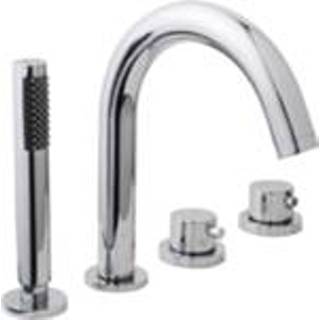 👉 Chroom active chroom-look Saqu 4-gats Badrandthermostaat afbouwdeel 8714175932333