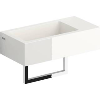 👉 Fontein wit active Clou Flush 3 met voorbewerkt kraangat handdoekhouder 36x18x9 cm