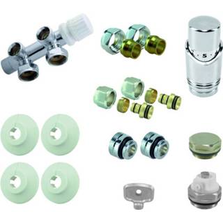 👉 Radiator active Set onderblok compleet haaks (rechts) 16x2.0 met...