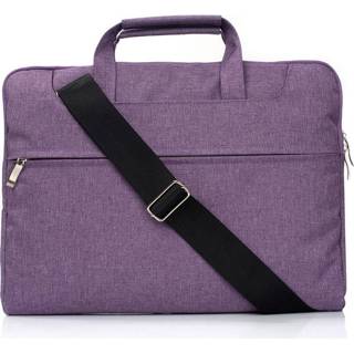 👉 Laptoptas purper paars Portable One Shoulder Handheld Zipper Laptop Bag For 13.3 inch and Below Macbook Samsung Lenovo Sony DELL Alienware CHUWI ASUS HP (Purple) 6922568624556 6167005418163