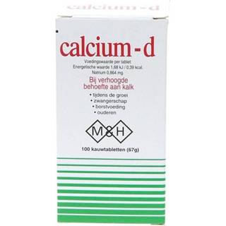 👉 Kauw tablet gezondheid vitamines MH Pharma Calcium-D Kauwtabletten 8716334000006