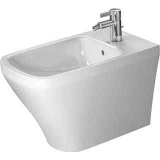 👉 Wit active durastyle Duravit bidet 63x37 cm. met kraangat overloop 4021534854361