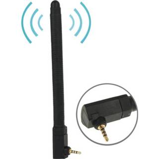 Antenne zwart Hoge kwaliteit 6dBi 2.5 mm Stereo verplaatsbare FM & TV (zwart) 6922480118539