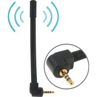 Antenne zwart Hoge kwaliteit 6dBi 2.5mm Stereo verplaatsbare FM & TV Antenne, Lengte: 10.2 cm (zwart) 6922999742577