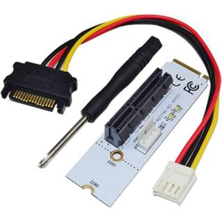 Graphic card NGFF M.2 toets M om PCI-E X 1 / 4 8 16 Graphics mijnbouw sleuf Adapter Converter uitbreidingskaart met LED 6922200624197