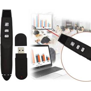 👉 Zwart VIBOTON PP820A 2.4GHz Multimedia Presentation Remote PowerPoint Clicker Handheld Controller Flip Pen with USB Receiver Control Distance: 15m(Black) 6922905189304