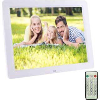 👉 Fotolijst wit 12.0 inch Digital Picture Frame with Remote Control Support SD / MMC MS Card and USB White (1200)(White) 6922254794679