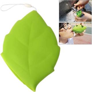 Groen donkergroen silicon gel Leaf Shaped Drinking Cup(groen) 6922906520069