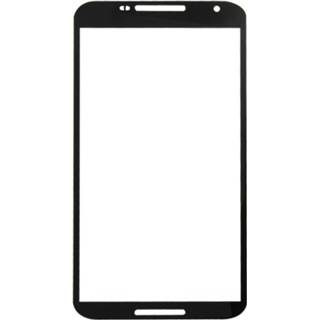 Lens zwart glas IPartsBuy Front Screen Outer Glass Replacement for Google Nexus 6 / XT1103(Black) 6922519495136