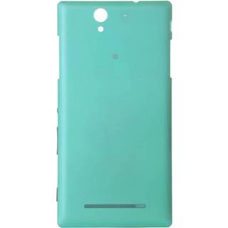 Blauw donkergroen For Sony Xperia C3 Original Back Cover(Blue) 6922078078092 6167005323160