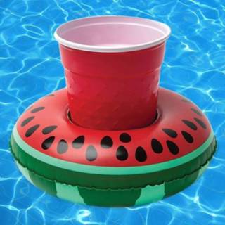 👉 Inflatable Watermelon Shaped Floating Drink Holder Inflated Size: About 19 x 19cm 6922667149936