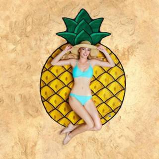 👉 Handdoek zand Pineapple Pattern Printed Summer Bath Towel Sand Beach Shawl Scarf Size: 150 x 150cm 6922748676153