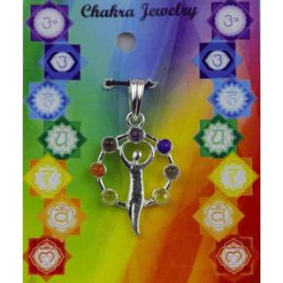 Chakra hanger messing verzilverd active Godinnenfiguur 8719172834307