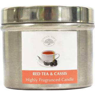 👉 Geurkaars rood active Green Tree Red Tea&Cassis (150 gram)