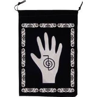 👉 Zwart fluweel active Tasje - Reiki Hand 8900000600779
