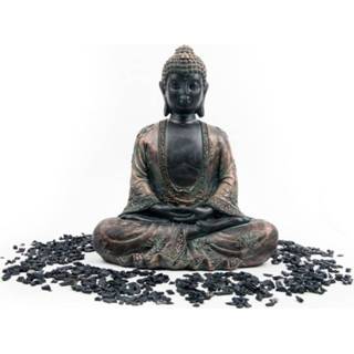👉 Boeddha active Meditatie Antieke Finish Japan - 24 cm 8719172833690