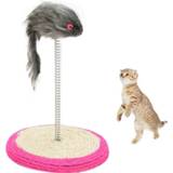 👉 Zetel Pet Cat Playing Toys Sisal Spring Seat Scratch Board With Mouse Diameter: 15cm Random Kleur Delivery 6922198782176