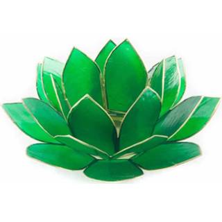👉 Sfeerlicht groen active Lotus 4e Chakra Goudrand 8718657460697