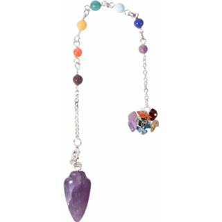 👉 Active Pendel Gemstone Chakra Chain Curved Amethyst 7440841821823