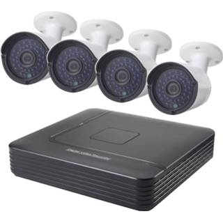 👉 Bullet IP camera COTIER A4B2 4Ch 960P 1.3 Mega Pixel NVR Kit Support Night Vision / Motion Detection IR Distance: 20m 6922809440716