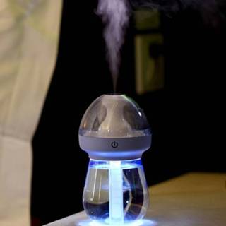 👉 Luchtbevochtiger blauw 240ML Milk Feeding Bottle Shape Aromatherapy Air Purifier Humidifier met LED licht voor Home / Office Car (blauw) 6922240342587