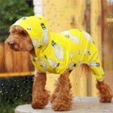 Regenjas Multi Kleured Waterdicht Pet Raincoat Rain Wear Poncho Hood kleding Back Lengte: 46 cm Chest Afmeting: 60 Random Kleur Delivery 6922832195522