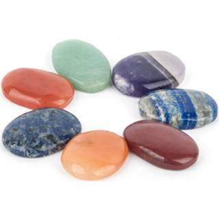 👉 Chakra steen active Set van 7 Stenen Ovaal 8718657464244