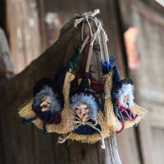 👉 Bezem 3 PCS Halloween Decoration Supplies Witches Broom Hanging Decor Ornaments Party Random Kleur Delivery 6922681981918