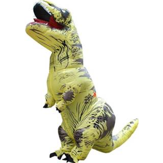 👉 Geel vrouwen Inflatable Dinosaur Adult Costume Halloween Inflated Dragon Costumes Party Carnival voor Women Men(geel) 6922081890285