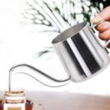 👉 Tuitje steel RVS 350ML Long Narrow Spout 304 Stainless Hand Drip Coffee Pot met Hanging Ear 6922543730005