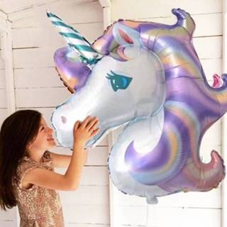 👉 Folieballon kinderen 2 PCS 88*108cm Giant Rainbow Unicorn Party Supplies Foil Balloons Kids Cartoon Animal Horse Birthday Decorations 6922547872541