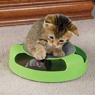 👉 Plastic Pet Supplies Cat Catch the Mouse Interactive Turntable Toys 6922445871622