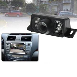 👉 Lens zwart 7 LED IR Infrared Waterdicht Night Vision Wired Short DVD Rear View With Scaleplate Support Installed in Car Navigator or Monitor Wide Viewing Angle: 140 degree (YX002)(zwart) 6922578720378