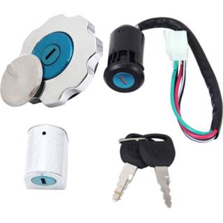 👉 Motorfiet Motorcycle Fuel Tank Lock Electric Door Head Set met Two universeel Keys voor ZJ125 6922136739194