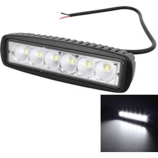 👉 Mistlamp wit 18W 1440LM Epistar 6 LED 25 Degree (wit) Fog Beam Car Work Lamp Bar licht Waterdicht IP67 DC 10-30V 6922203714697
