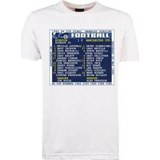 👉 Shirt wit TOFFS - FA Cup Finale 1995 (Everton) Retrotext T-Shirt