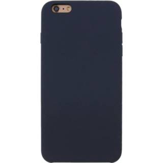 👉 Blauw silicone For iPhone 6 Plus & 6s Pure Color Liquid + PC Protective Back Cover Case(Blue) 6922355856368